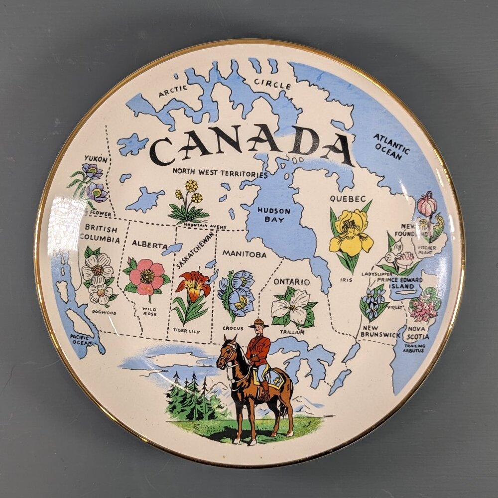 Canada souvenir plate by Royal Winton